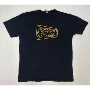 Fool's Gold Graphic T-shirt Men Large Black Short Sleeve Music